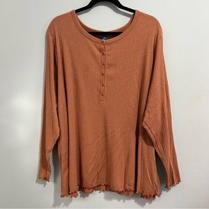 Rib-knit Long Sleeve